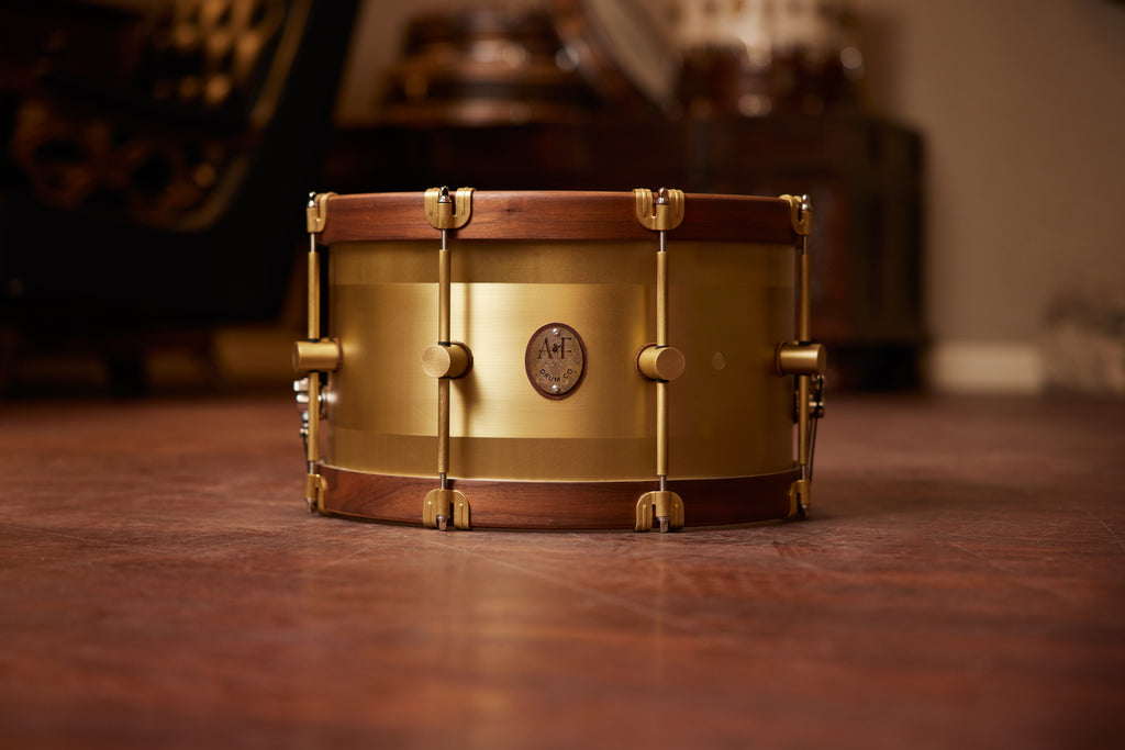 Two-Tone Brass Snare Drum