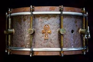 Ankh Hand Hammered Bronze Snare Drums(A&F Drum Co. & Sabian Collaboration)