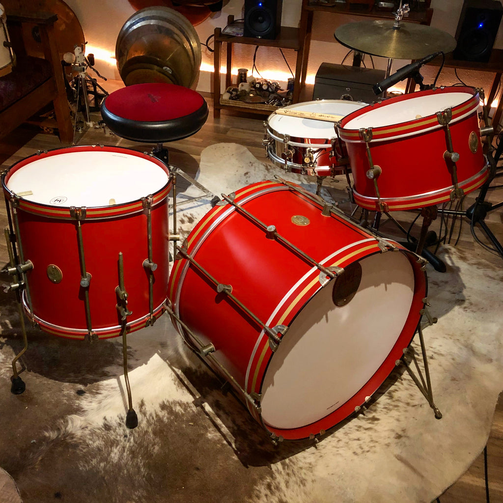 Antique Red Club Bass Drum
