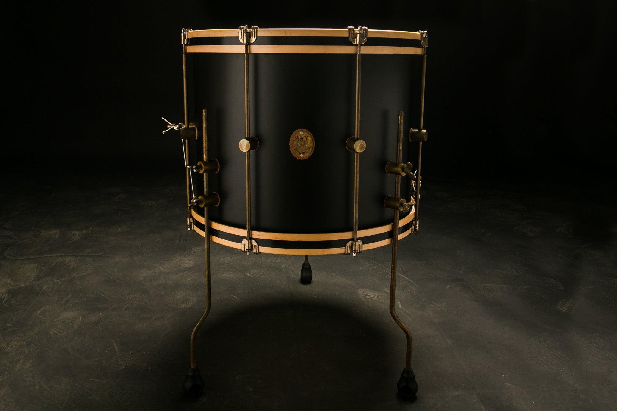 A F Drum Co Floor Tom 14x14 Maple Without