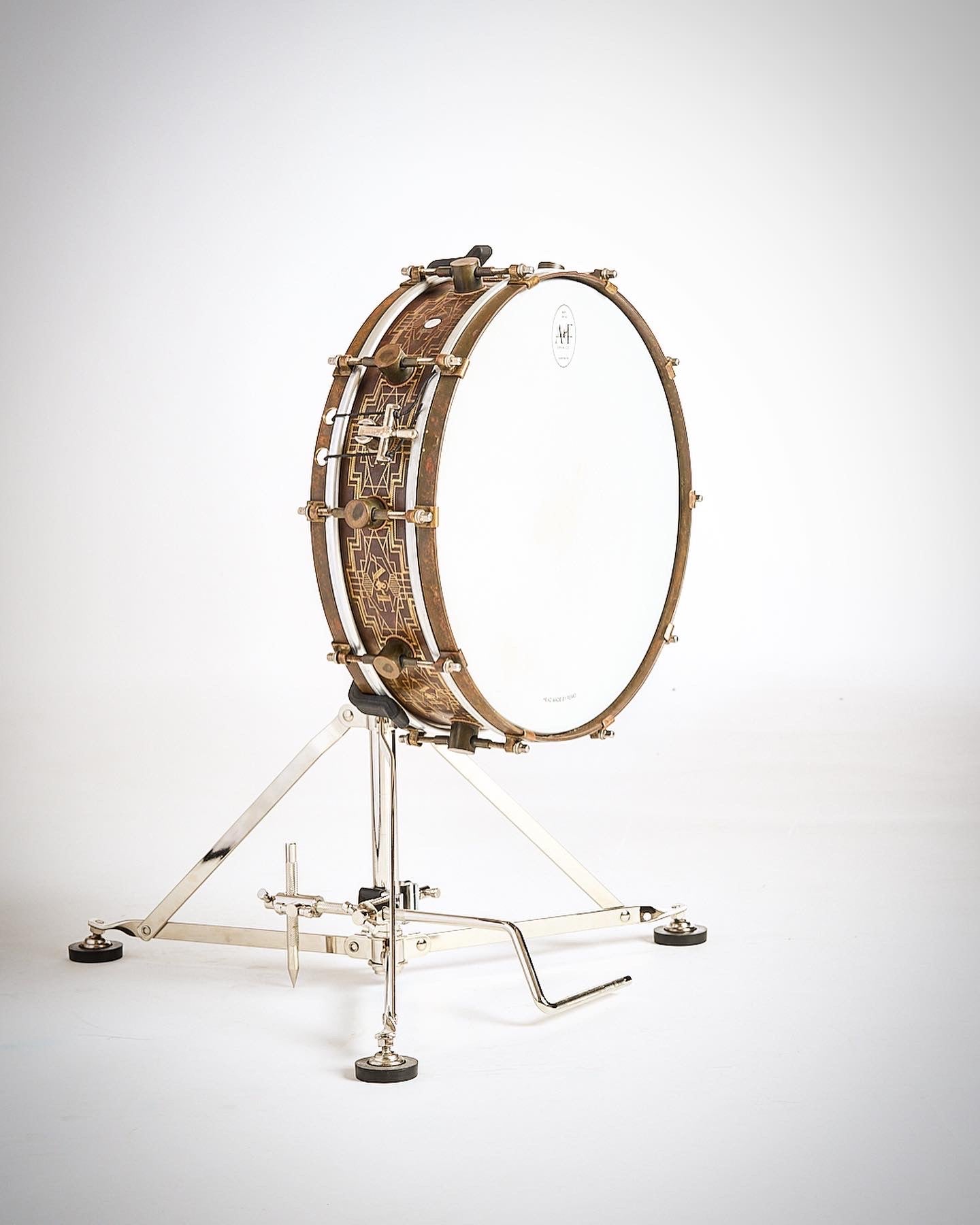 snare pedal Nickel Pedal Mount for Snare Stand
